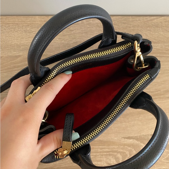 Teddy Blake Bella Palmelatto 9” Black/Red Purse - Picture 5 of 6